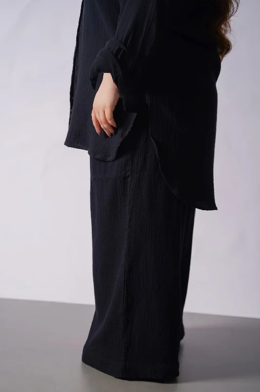CURVE MUSLIN PANTS Formal Slim Pants