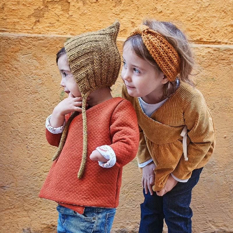 Dublin Cardigan or Dress Sewing Pattern - Baby 1M/4Y - Ikatee Terry Terry Cloth Terry Knit
