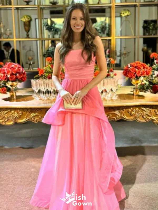Gorgeous Pink Strapless A-line Long Party Dress Prom Dresses,WGP1005 Tunics Long Elegant Gorgeous Pink Strapless A-line Long Party Dress Prom Dresses,WGP1005 Tunics Long Elegant