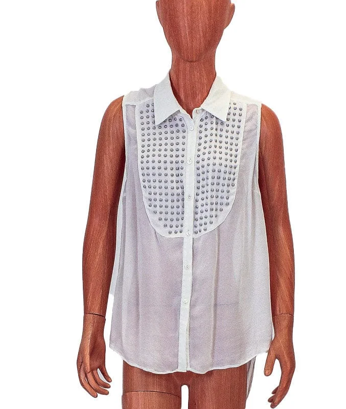 Keyhole Back Oxford Tank solid color tank
