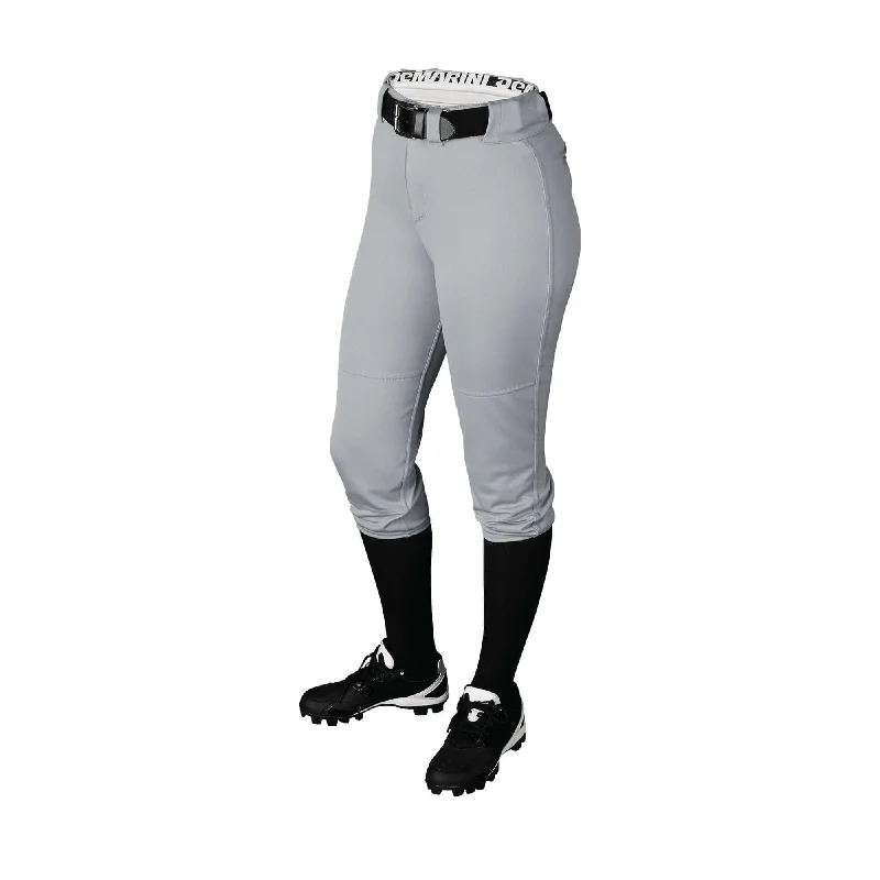 DeMarini Womens Fierce Softball Pant Grey Stylish Casual Pants