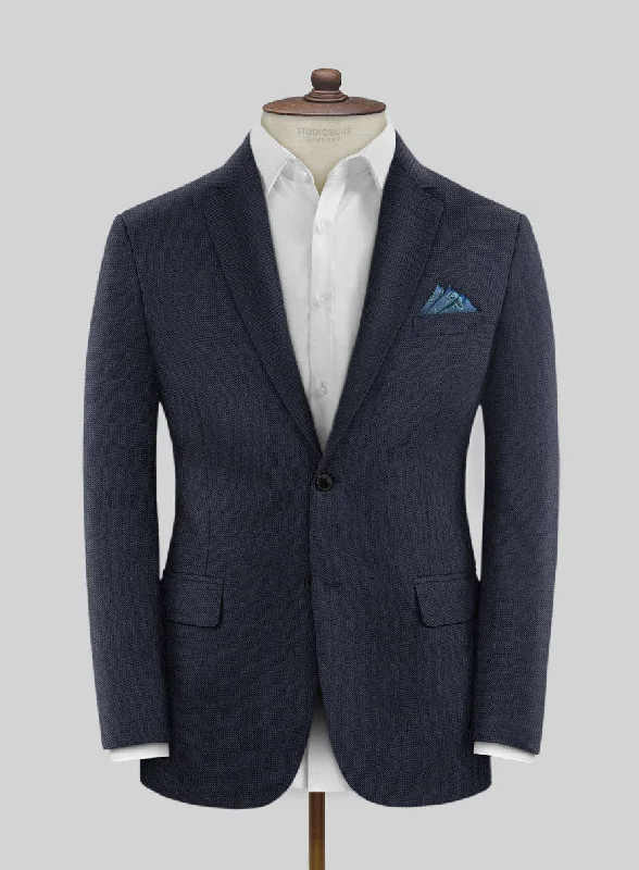 Scabal Tornado Rez Blue Wool Jacket Striped Jacket Polka Dot Jacket Floral Jacket