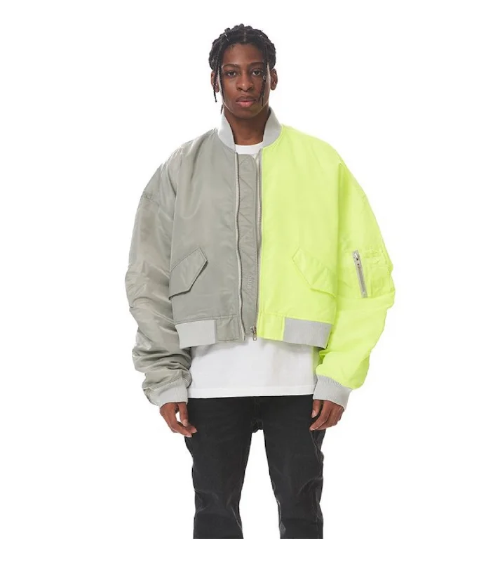 Color Blocking Jacket ( Unisex ) Insulated Jacket Fitted Jacket Loose Jacket