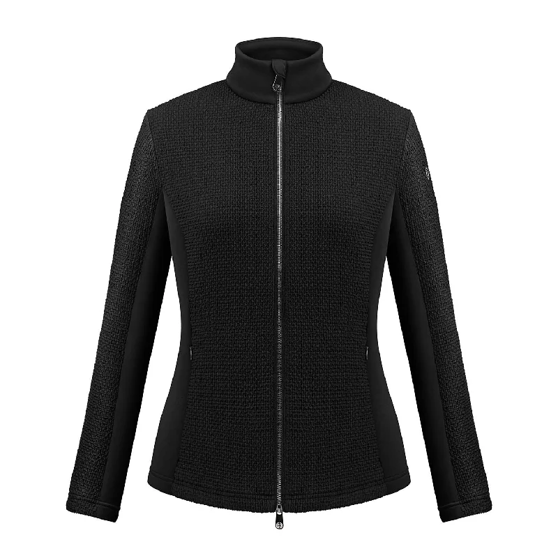 Stretch Fleece Jacket Welt Pockets Slit Pockets Flap Pockets