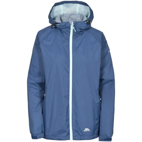 Trespass Womens/Ladies Tayah II Waterproof Jacket Ribbed Jacket Pleated Jacket Ruffled Jacket