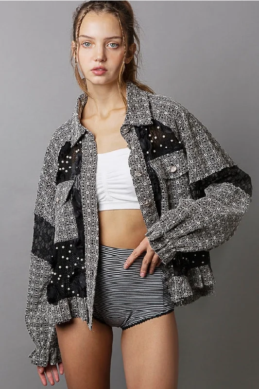 Daring to Be Balloon Sleeved Jacket Denim Jacket Leather Jacket Suede Jacket