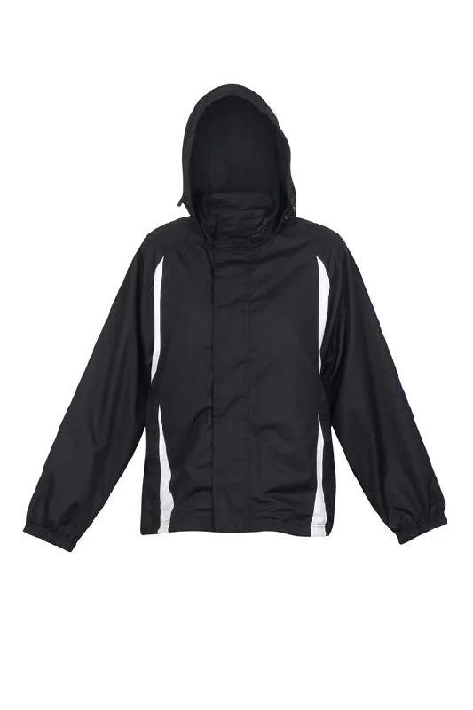 Ladies Sportech Jacket - Black/White Boat Neck Shawl Collar Notched Collar