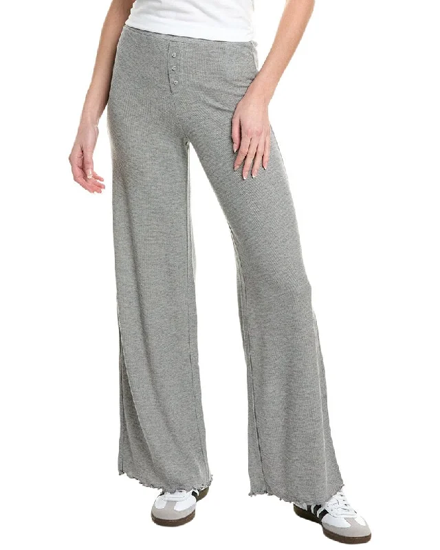 Splendid LYR Thermal Wide Leg Cashmere-Blend Pant Casual Wide Pants