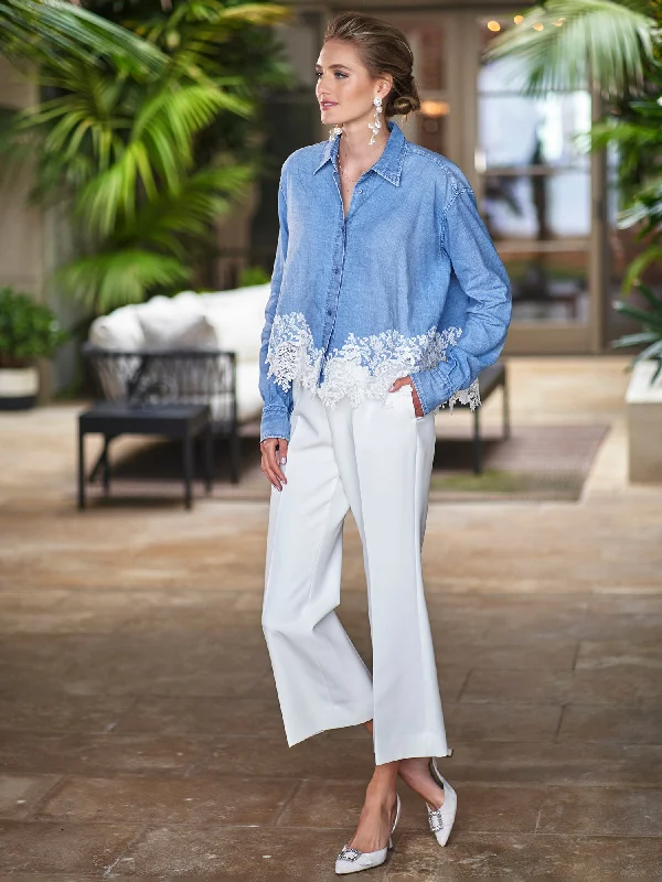 Ellis Kick Flare Pant Cozy Fitted Pants