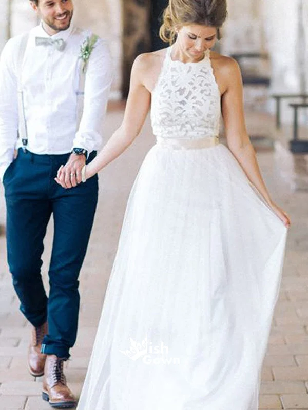 High Neck White Lace Long Sheath Simple Design White Lace Wedding Party Dresses, WD0089 Tunics Satin smooth High Neck White Lace Long Sheath Simple Design White Lace Wedding Party Dresses, WD0089 Tunics Satin smooth