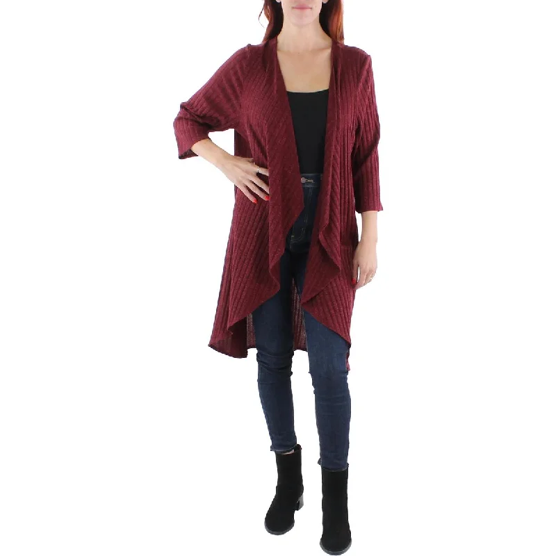 R&M Richards Womens Plus Knit Glitter Cardigan Sweater Silk Blend Satin Velvet