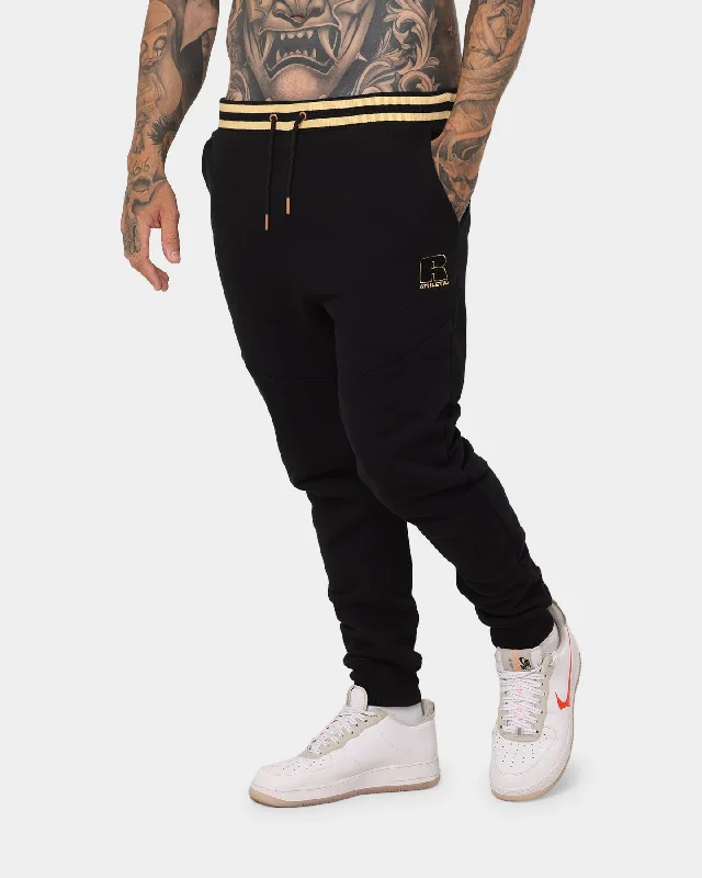 Russell Athletic Russell Athletic X Culture Kings College Athletic Track Pant Black/Gold Comfortable Maternity Pants