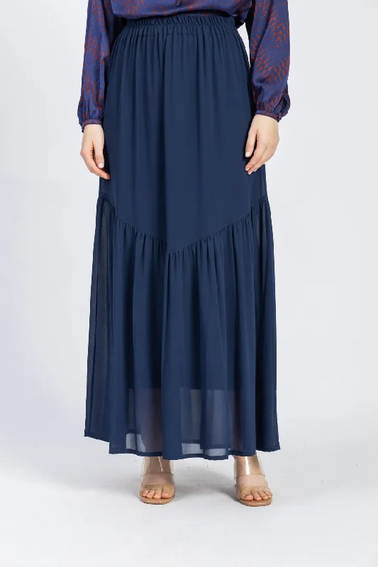 chiffon skirt wool skirt thick