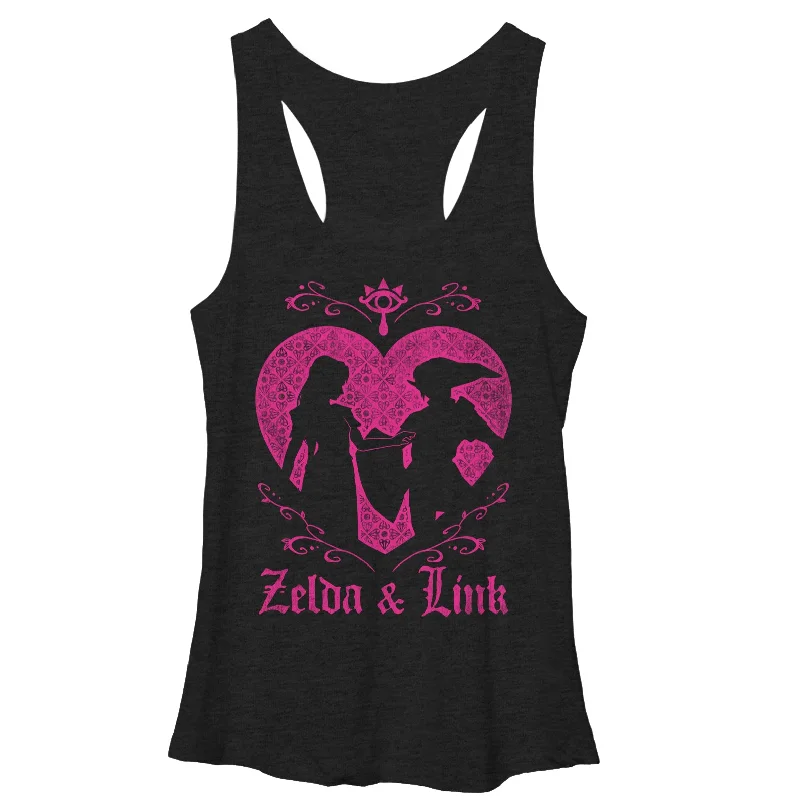 Women's Nintendo Legend of Zelda Link Love Racerback Tank Top mesh tank top