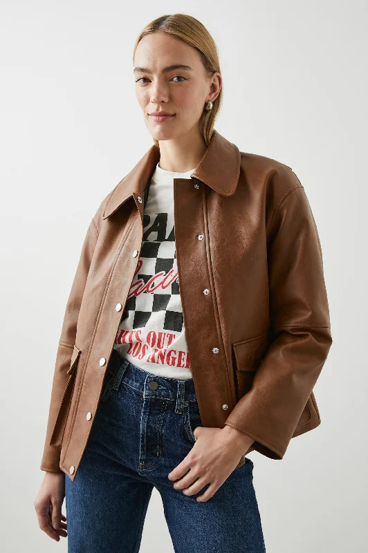 MATHIS JACKET - RUSSET Print Jacket Jacquard Jacket Patchwork Jacket