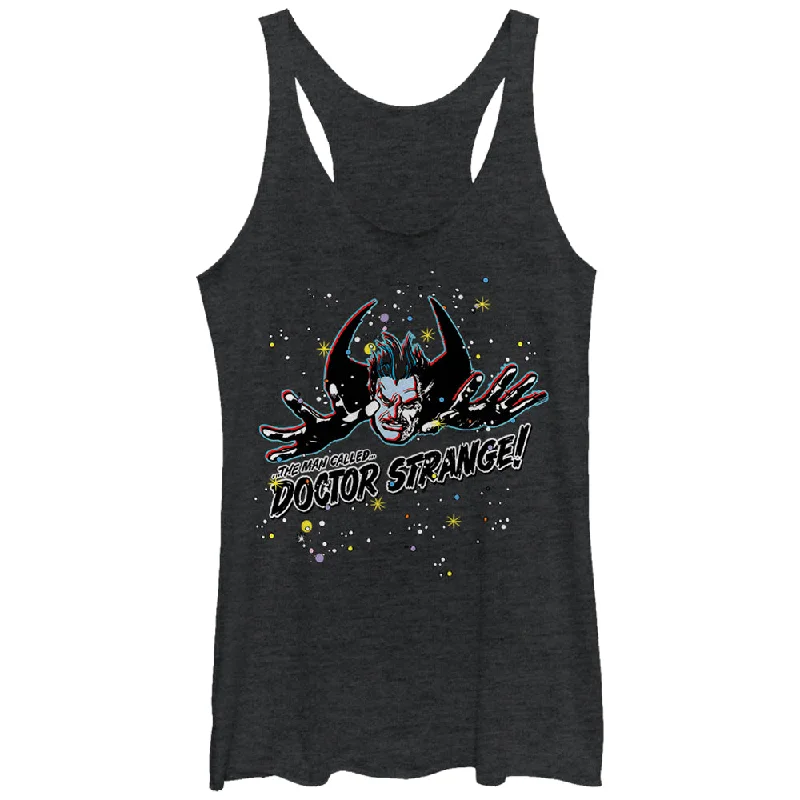 Women's Marvel Man Called Doctor Strange Racerback Tank Top one shoulder tank
