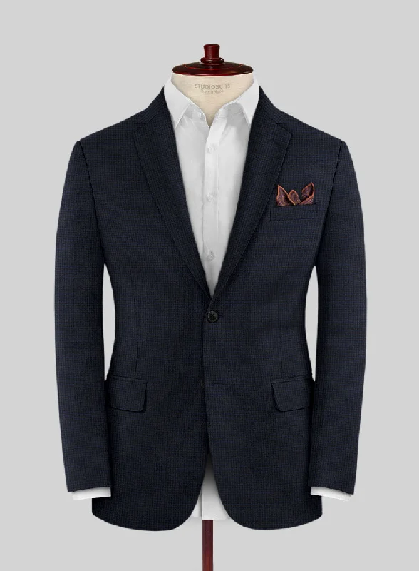 Scabal Cosmopolitan Varlli Blue Wool Jacket Wool Jacket Cashmere Jacket Tweed Jacket