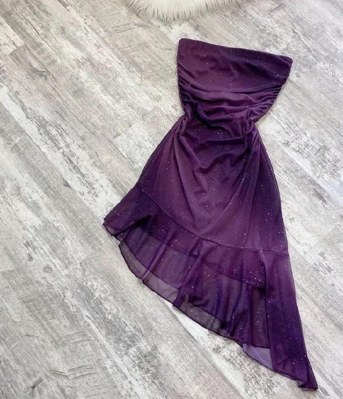 Cifeeo-back to school outfits 16th Birthday High Low Strapless Grape Homecoming Dresses Short Mini Party Dress C3087 Tunics Velvet soft Cifeeo-back to school outfits 16th Birthday High Low Strapless Grape Homecoming Dresses Short Mini Party Dress C3087 Tunics Velvet soft