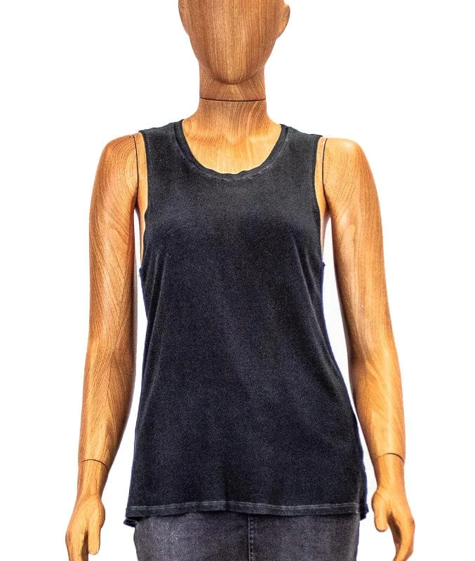 Semi-Sheer Casual Tank v-neck tank top