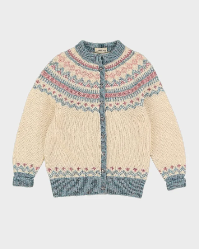 Edward Chapman Knitted Wool Cardigan - S Anti-Pilling Anti-Shrink Durable