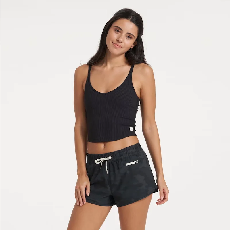 Rib Crop Tank baby blue tank