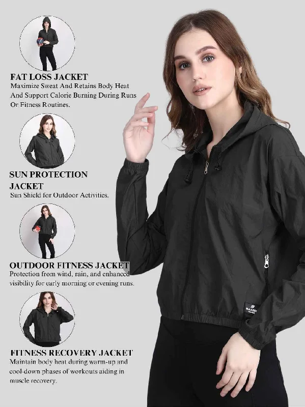 cropped jacket womens - Waterproof Insulated Jacket Fitted Jacket Loose Jacket