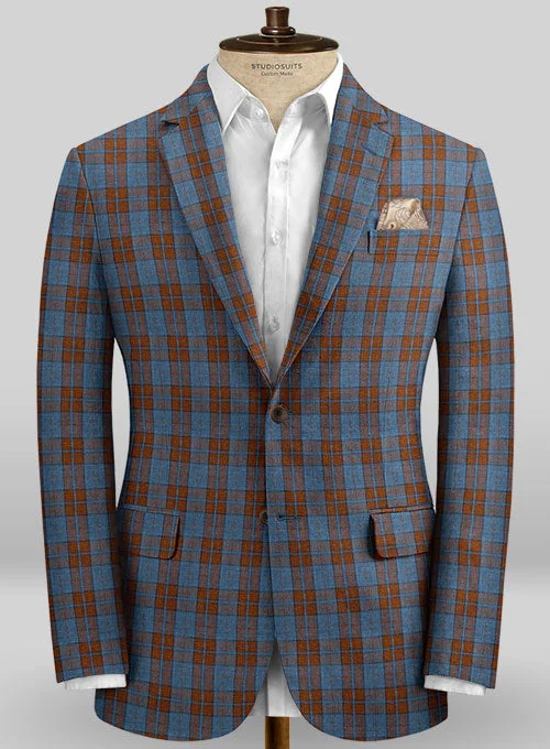 Scabal Taormina Gini Rust Linen Jacket Jacket Blazer Coat
