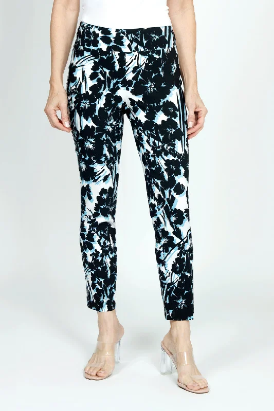 Holland Ave Shadow Floral Ankle Pant High-Waist Trousers