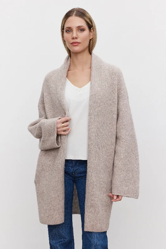 Calli | Cozy Knit Cardigan Sequined Glittery Shiny