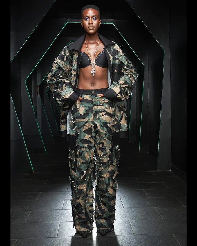 Wabi Sabi Osabarima Cargo Pants Trendy Printed Pants