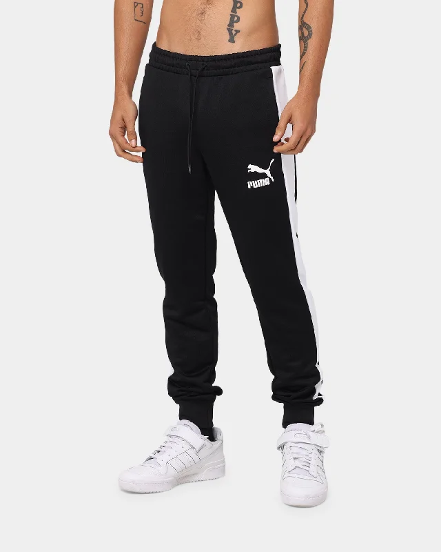 Puma Iconic T7 Track Pants Black Soft Sweatpants Style