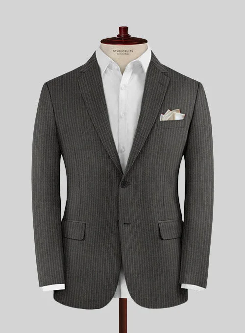 Scabal Prollo Gray Wool Jacket Trench Coat Raincoat Waterproof Jacket