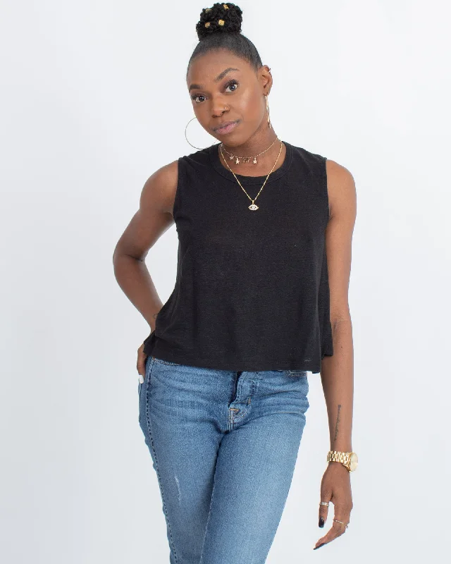 Casual Cropped Tank cute tank top