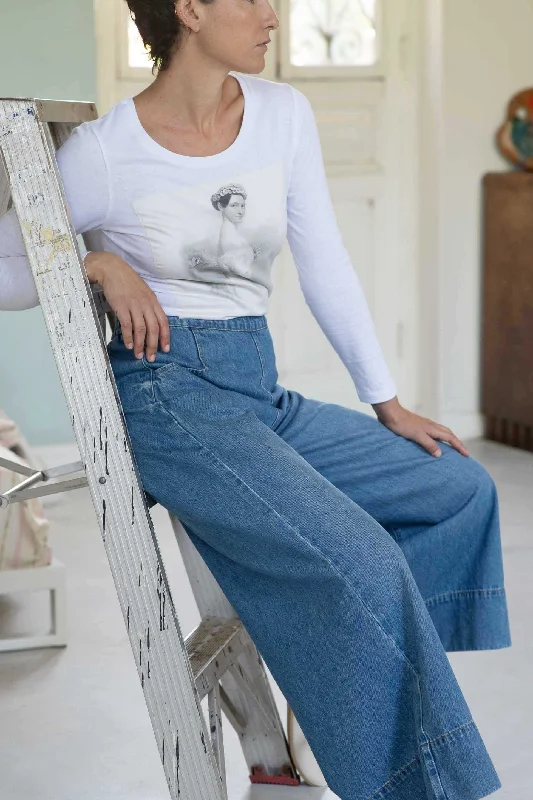 Lazybones Ollie Pants Denim Cozy Jogger Leggings