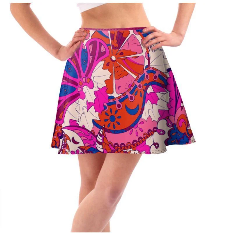 Sameria Mini Skater Skirt tiered skirt playful