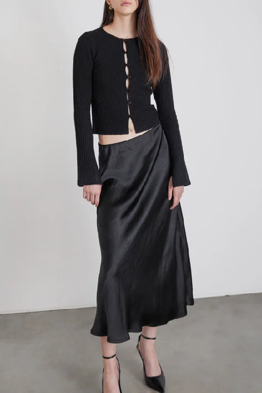 SLIP SKIRT high waist skirt