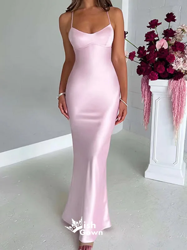 Light Pink Spaghetti Straps Lace up Mermaid Long Party Dress Prom Dresses,Evening Dress Online, WGP918 Tunics Distressed trendy Light Pink Spaghetti Straps Lace up Mermaid Long Party Dress Prom Dresses,Evening Dress Online, WGP918 Tunics Distressed trendy