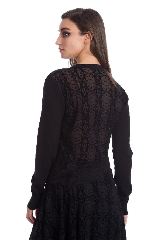 CIRCLE FLOCK CARDIGAN Elasticated Padded Insulated