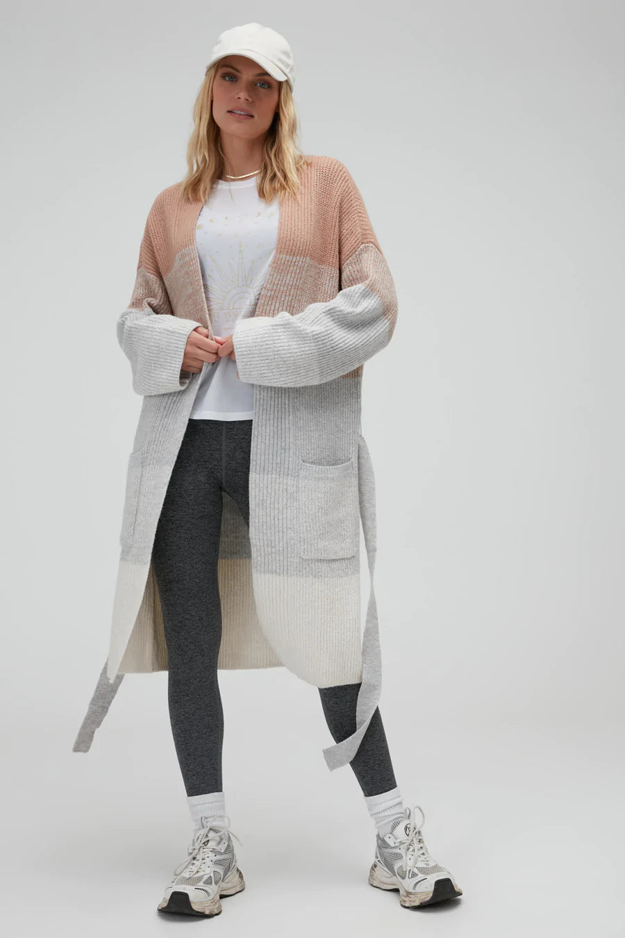 Marled Lurex Cardigan Zippered Front Buttoned Front Snap Front
