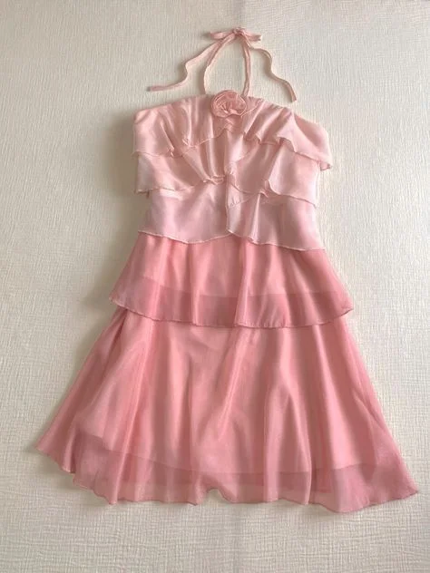 Cifeeo-back to school outfits 20th Birthday A line Halter Pink Chiffon Layers Homecoming Dresses Short Party Dress C2937 Tunics Prom sequined Cifeeo-back to school outfits 20th Birthday A line Halter Pink Chiffon Layers Homecoming Dresses Short Party Dress C2937 Tunics Prom sequined