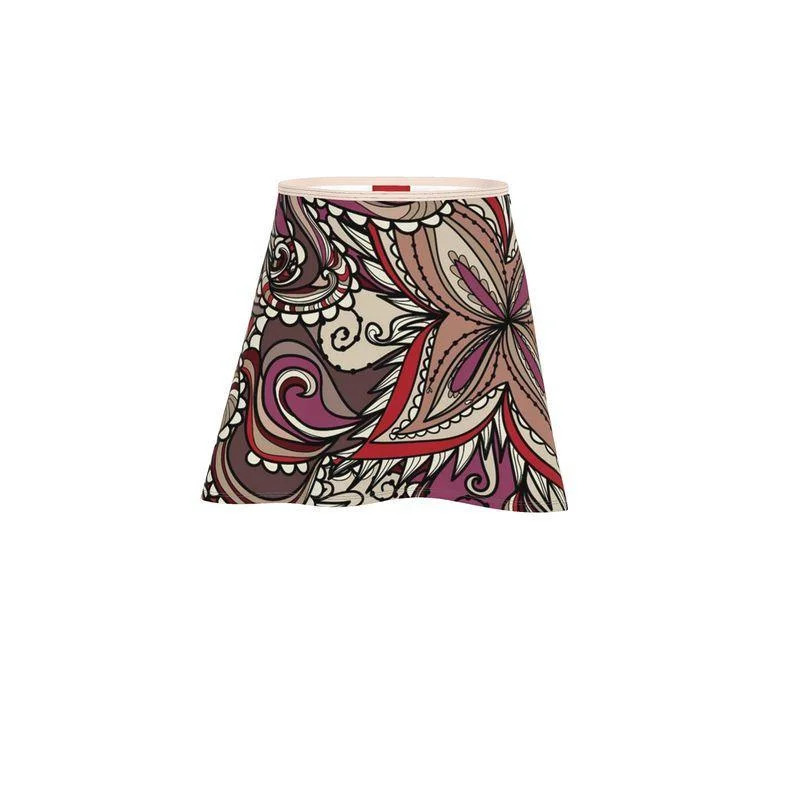 Unia Mini Skater Skirt relaxed fit skirt
