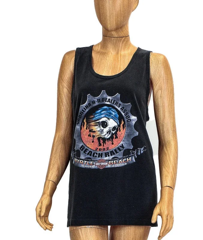 Vintage Harley Davidson Oversized Tank graphic tank top