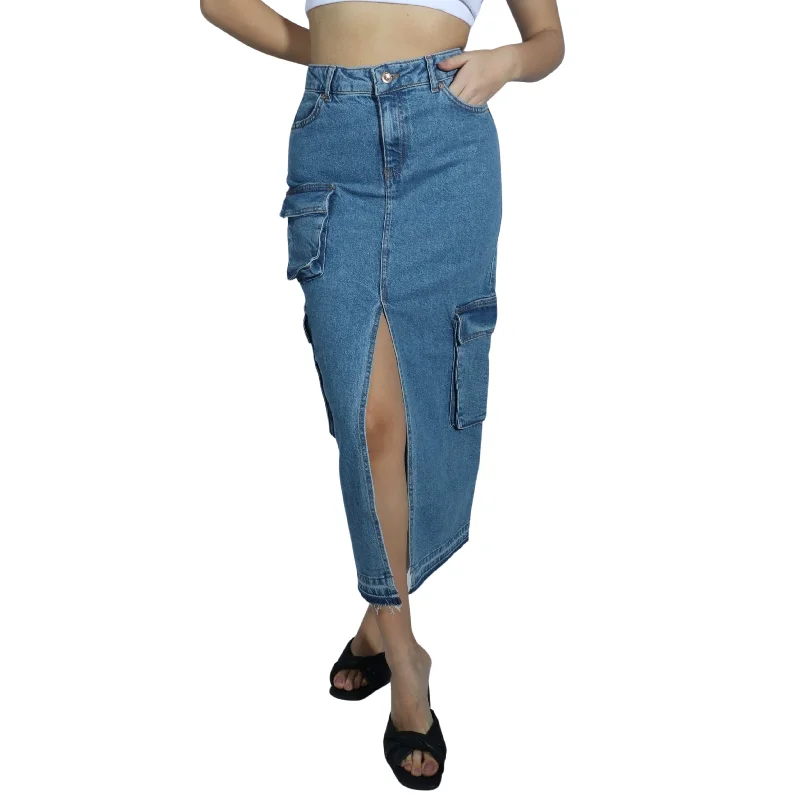 Skirt With Pockets leather skirt bold