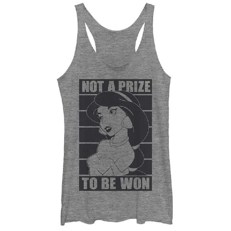 Women's Aladdin Jasmine Not a Prize Racerback Tank Top basic tank top