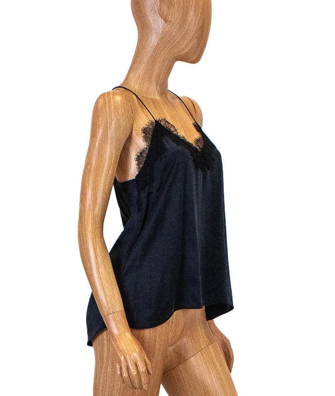 "Racer Charmeuse" Tank lightweight tank top