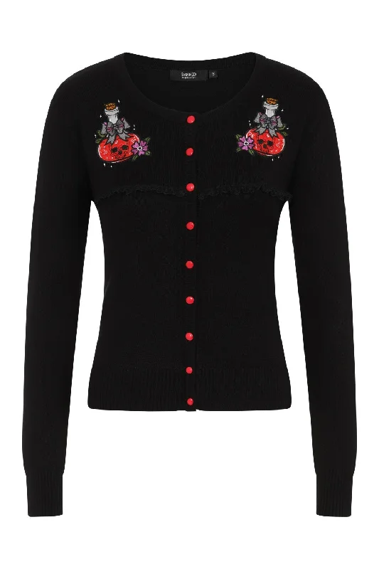 POISON RIP CARDIGAN Print Jacquard Patchwork