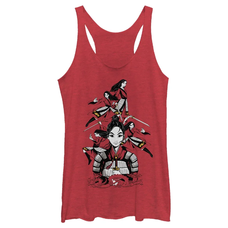 Women's Mulan Ready for Battle Racerback Tank Top athletic tank top
