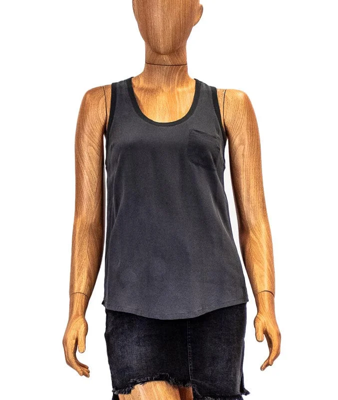 Dark Grey Tank strapless tank top