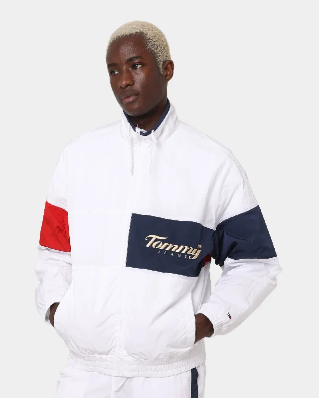 Tommy Jeans TJM Archive Statement Jacket White Cotton Jacket Linen Jacket Terry Jacket