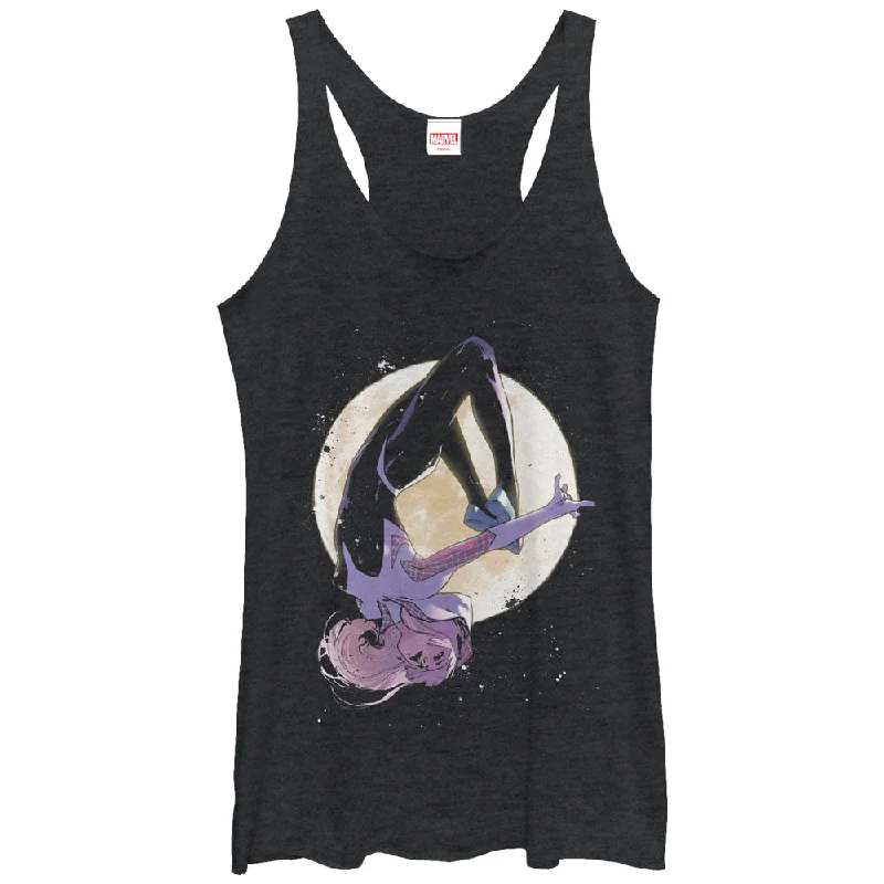Women's Marvel Spider-Gwen Moon Racerback Tank Top strappy tank top